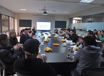 2021年初mg不朽情缘官网地板拓展市场战略发布会现场